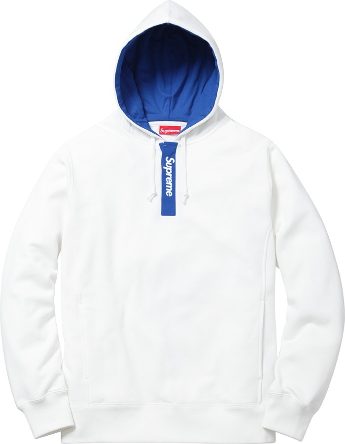 Contrast Placket Hooded Sweatshirt view 2